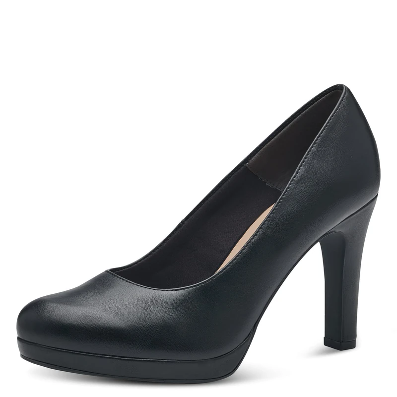 Tamaris Women Classic Court Shoes, Ladies Court Shoes,TOUCHit-Footbed,Elegant,Comfortable,Noble,Wedding Pump,Evening Shoes,Black MATT,40 EU