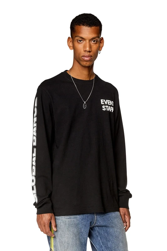 Diesel_T-JUST-LS-L3 MAGLIET_Sweatshirt_Black_XXS