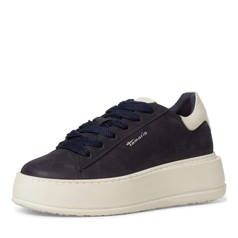 Tamaris Women's Comfortable Shoes, Women's lace-up Shoes, Touch-it Footbed, Navy, 3.5 UK