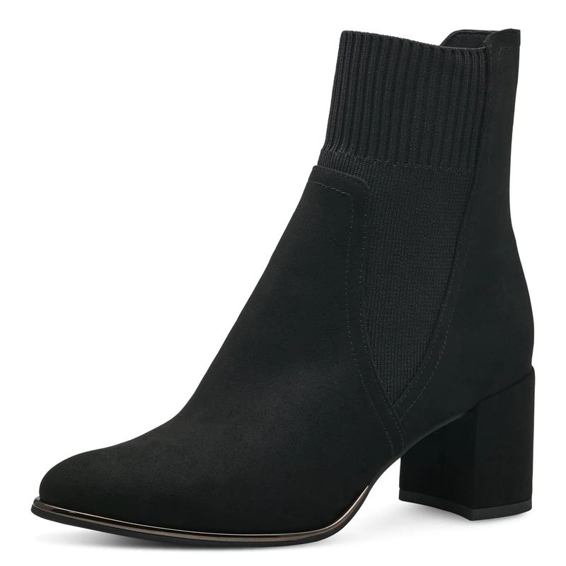 MARCO TOZZI Women's 2-25392-41 Boot Heel, Black, 4