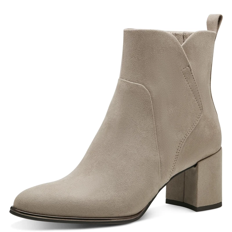 MARCO TOZZI Women's 2-25095-41 Boot Heel, Taupe, 8