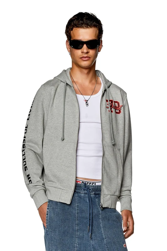 Diesel_S-GINN-HOOD-ZIP-K9 F_SWEATER_Gray_XXS