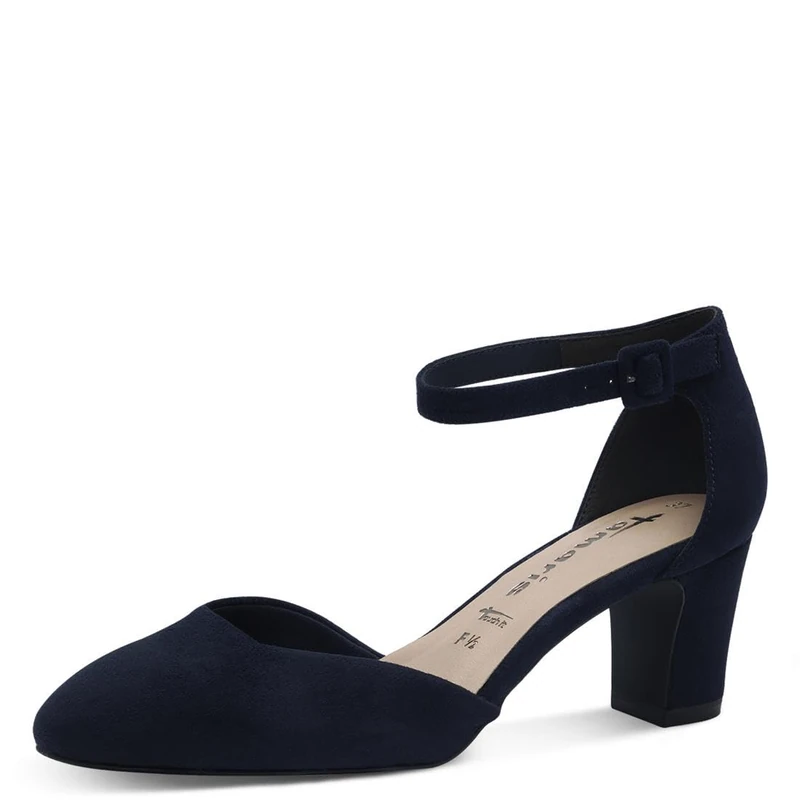 Tamaris Women's pumps with block heel blue 5 UK