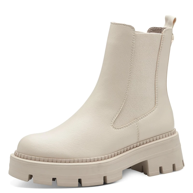 Tamaris Women's Vegan Boots, beige, 6.5 UK - Image 1
