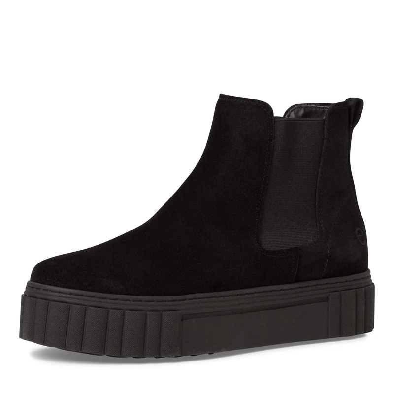 Tamaris Women's Chelsea Leather Interchangeable Footbed, Black, EU 36, Black 1 25460 41 001, 6 UK