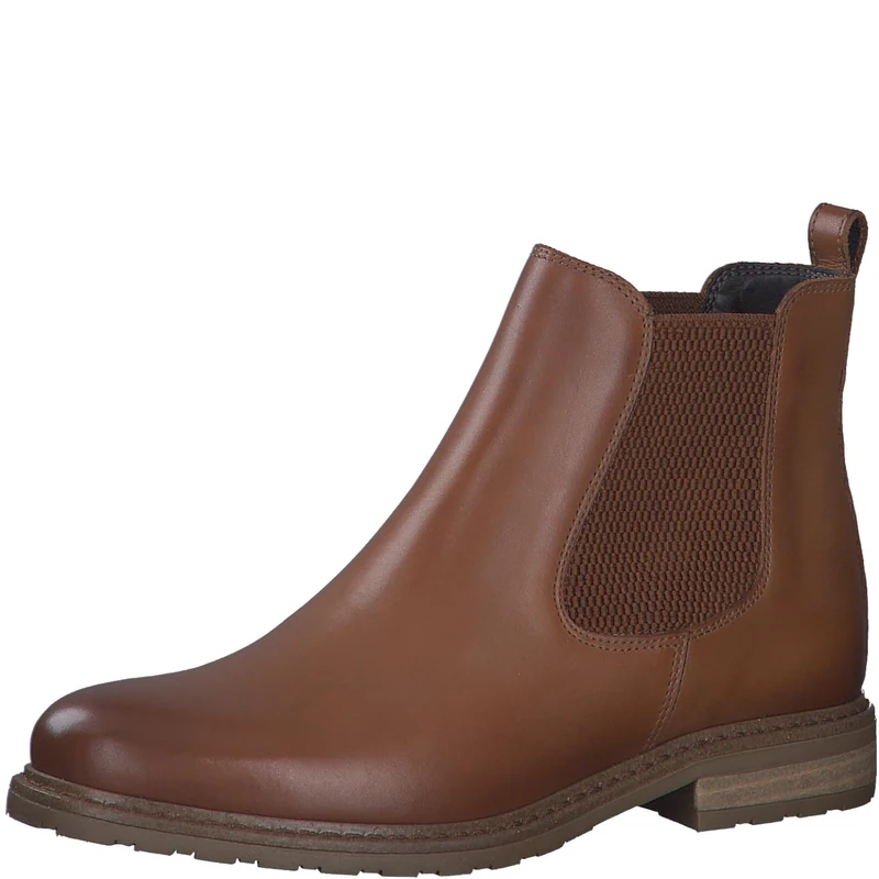 Tamaris Women's Ankle Boots, Women's Chelsea Boots, Comfort Lining, Touchit Footbed, Brown Nut Leather, 5 UK