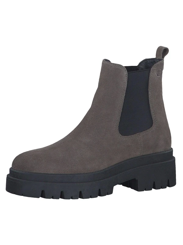 Tamaris Damen 1-1-25492-41, Chelsea Boot, GREY SUEDE,