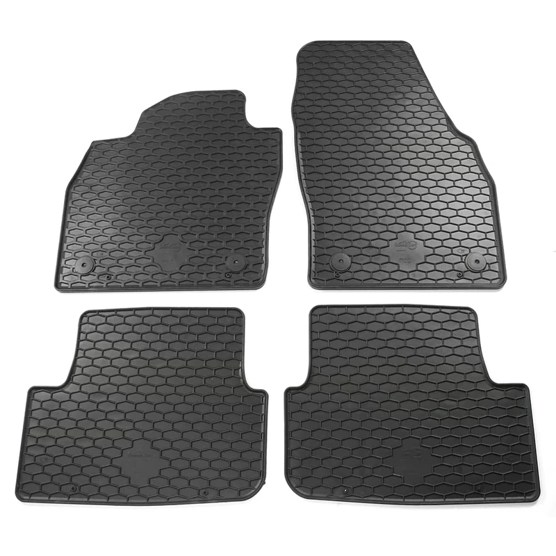 Volkswagen 2G1061550A041 Rubber Floor Mats 4 x Rubber Mats All-Weather Floor Mats Quality Plus, Black