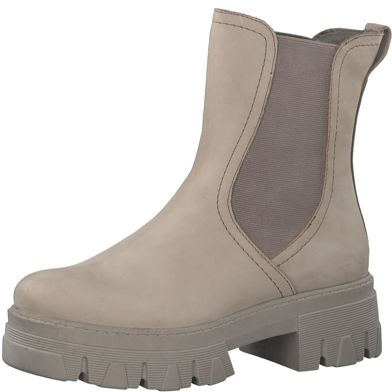 MARCO TOZZI Women's 2-25403-41 Chelsea, Taupe Nubuck, 4