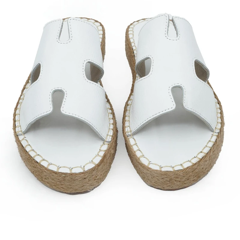 Bonateks Women's Derbtrlk100259 Wedge Sandal, White, 6 UK - Image 1