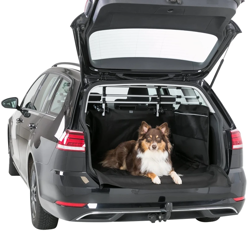 TRIXIE boot blanket - 2.10 x 1.75 m - with bumper protection - high sides - attaches to the headrests - with pockets - non-slip underside - waterproof - 13204