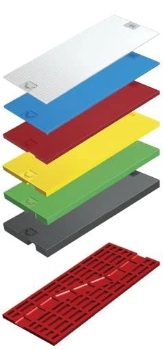 Roto TS12388 Glas-TEC GL-IB Glazing Blocks, Blue, 100 x 52 x 2 mm