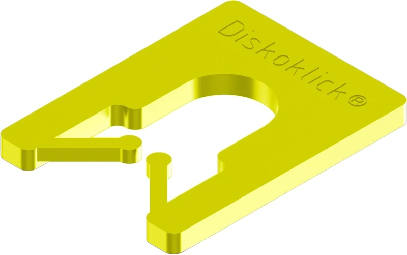 Roto TS12300 DISKOKLICK Type 2 Distance Pallet System, Yellow, 65 x 52,5 x 4 mm - Image 1