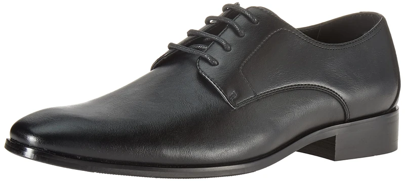 Amazon Essentials Men's Lace Up Formal Derby Shoes, Black, 10 UK