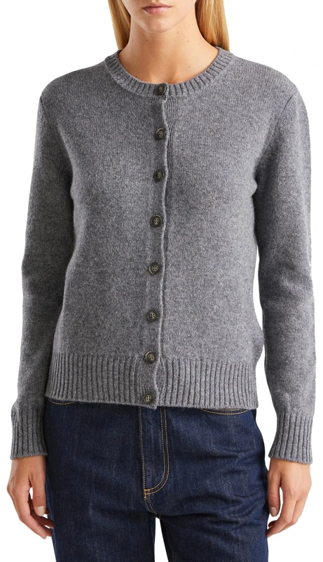 United Colors of Benetton Women's Cardigan, Dark Grey 507, M