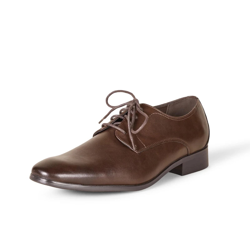 Amazon Essentials Men's Lace Up Formal Derby Shoes, Dark Brown, 9.5 UK