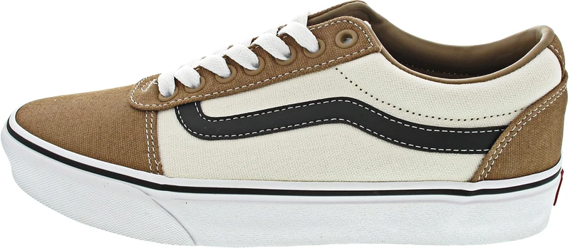 Vans Men's Ward Sneaker, Retro Canvas Light Brown, 7 UK