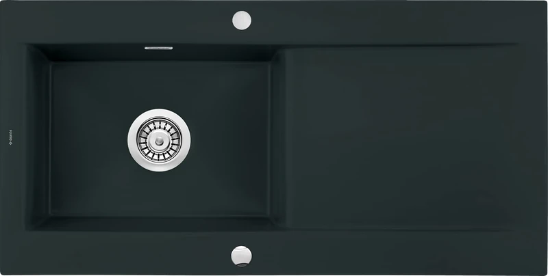 Kitchen Sink Made of Ceramic and with a Single Bowl from Deante Sabor - Nero matt - ZCB_N113
