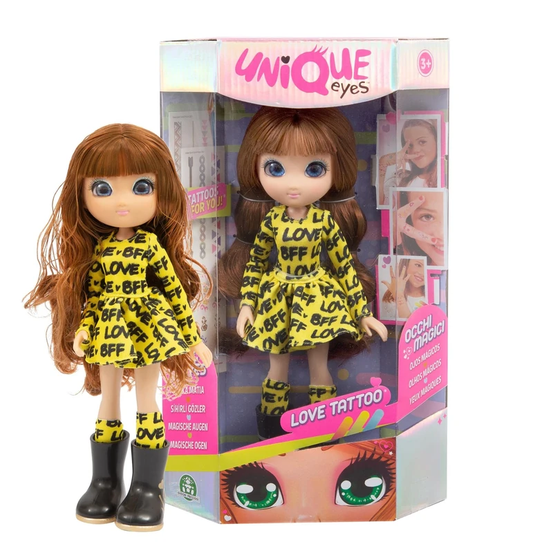 Unique Eyes Love Tatoo Sophia Wears Fashionable Clothes And In The Box You Find Colorful Tattoos For Girls Trendy,For Kids From 3 Years Old, Mym32300, Precious Games - Image 1