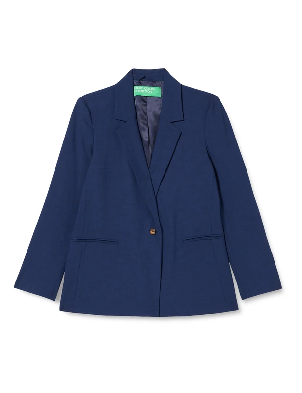 United Colors of Benetton Jacket 2962DW00H, Blue 852, 44 Woman, Blue 852, UK 12