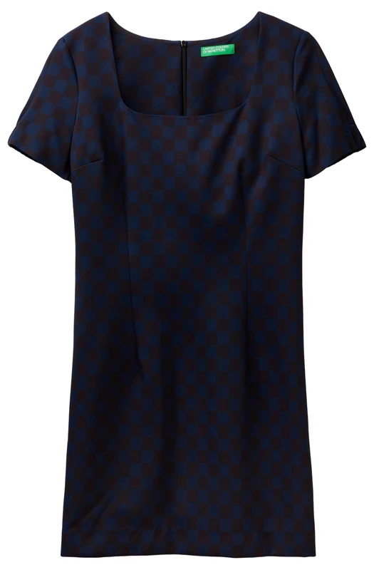 United Colors of Benetton Women's Dress, Dark Blue and Black 66q Pictures, S