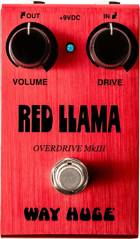 WAY HUGE - WM23 Red Llama Overdrive MKIII Overdrive for Electric Guitar, Small Series, Volume and Overdrive Adjustable, Bypass: True Hardwire