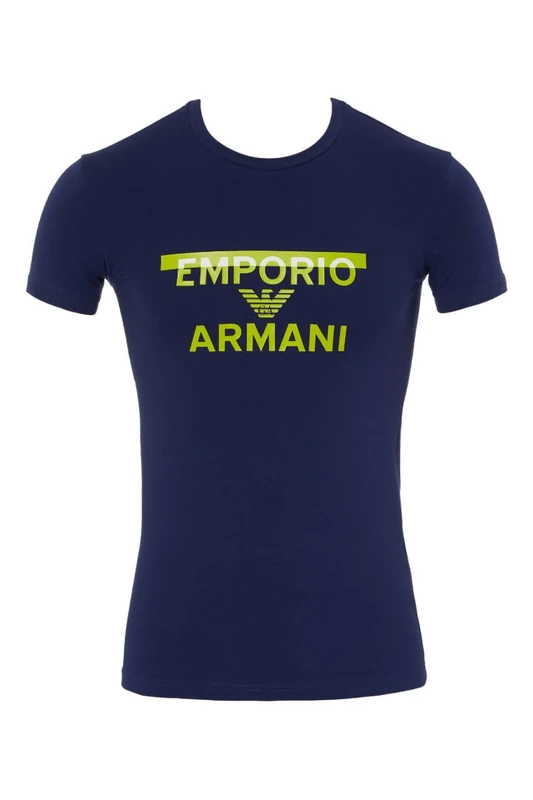 Emporio Armani Men's Emporio Armani Megalogo Men's Crew Neck T-shirt T Shirt, Ink., S UK