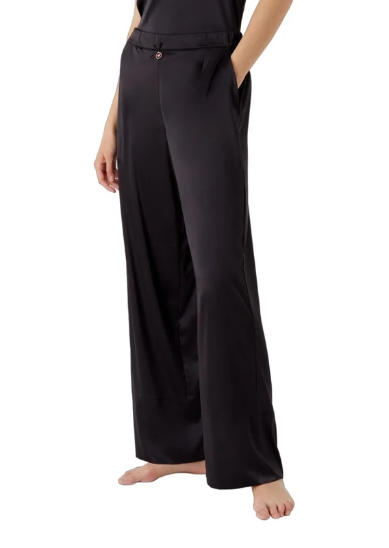 Emporio Armani Women's Emporio Armani Eternal Lace Women's Loose Fit Sweatpants, Black, XL UK