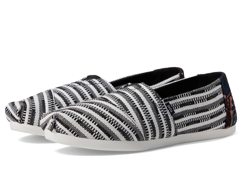 TOMS Women's Alpargata Cloudbound Loafer Flat , Black Multi Global Woven,6 UK