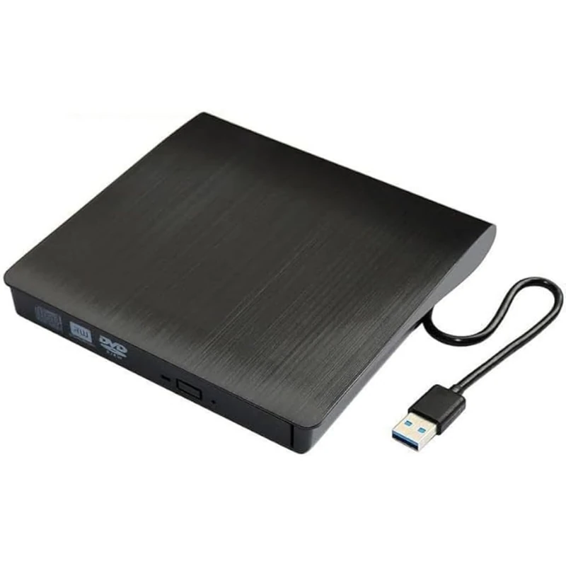 CoreParts DVD RW External Drive SATA Interface USB3.0 Single, DVD RW External Drive SATA Interfac (SATA Interface USB3.0 Single Cable for Both Power and Data, Black Color)