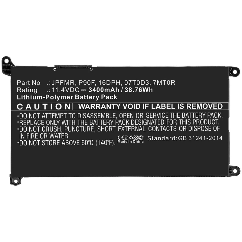 Battery for DELL Laptop