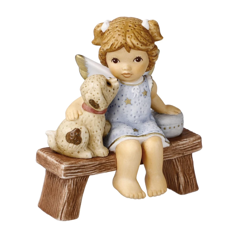 Goebel Angel Figurine Treats in the Bakery, Made of Porcelain, Height 9.5 cm, 11-750-86-1