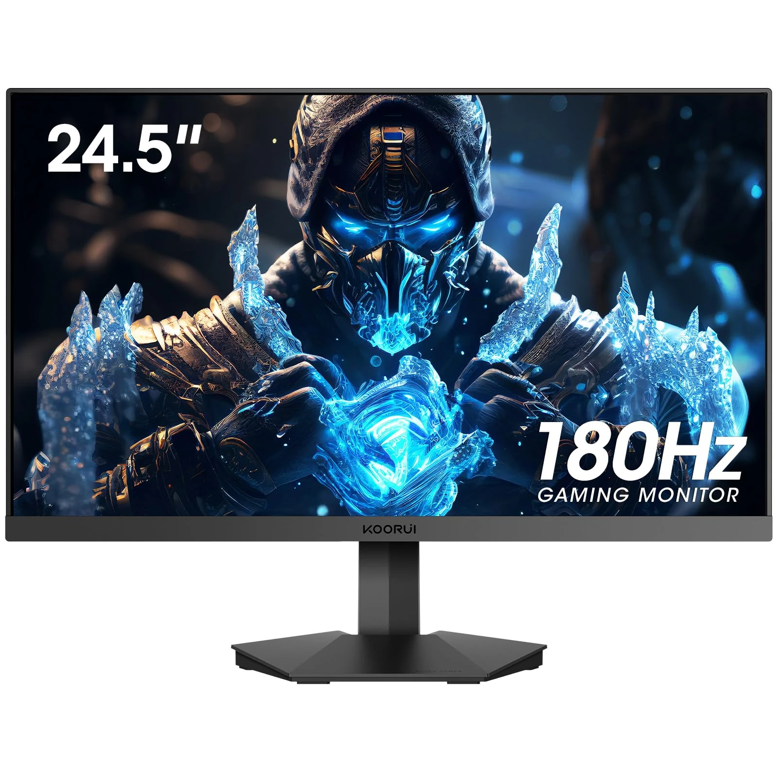 KOORUI 24.5 Inch FHD Gaming Monitor, VA, 1ms, Adpitive Sync, HDMI (144Hz)/DisplayPort (180Hz), sRGB 99%, VESA, Tilt Adjustable, Eye Care