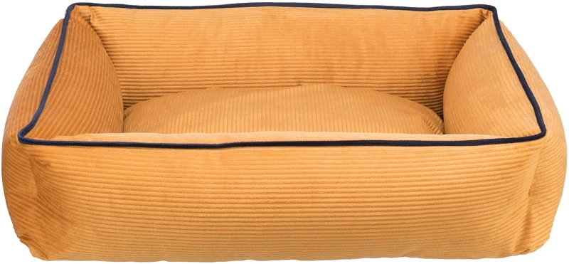 Romy bed, square, 75 × 60 cm, ochre