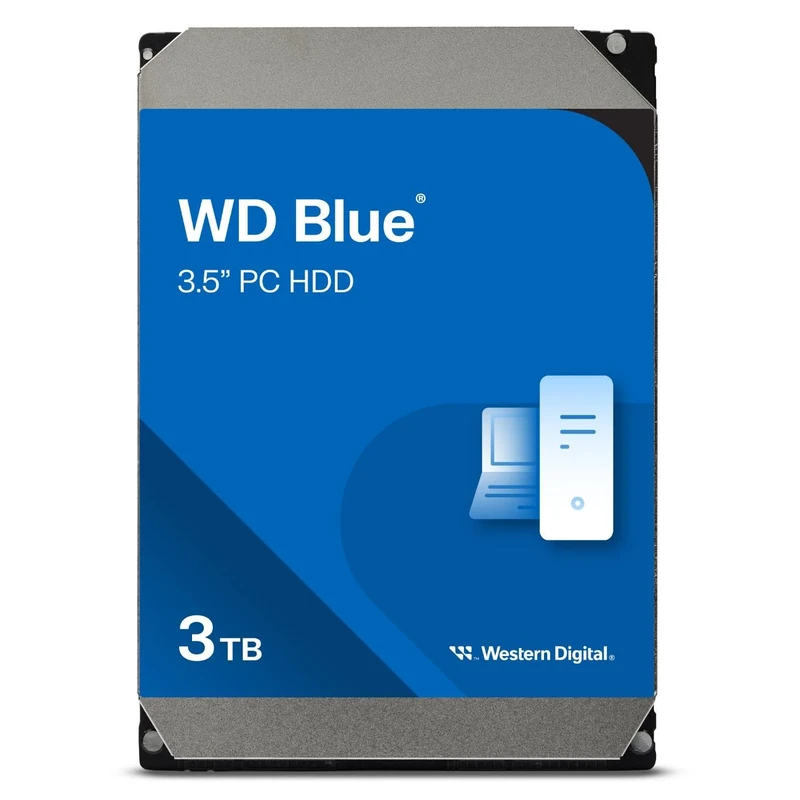 WD Blue 3TB 3.5" Internal Hard Drive - 5400 RPM Class, SATA 6 Gb/s, 256MB Cache, 2 Year Warranty