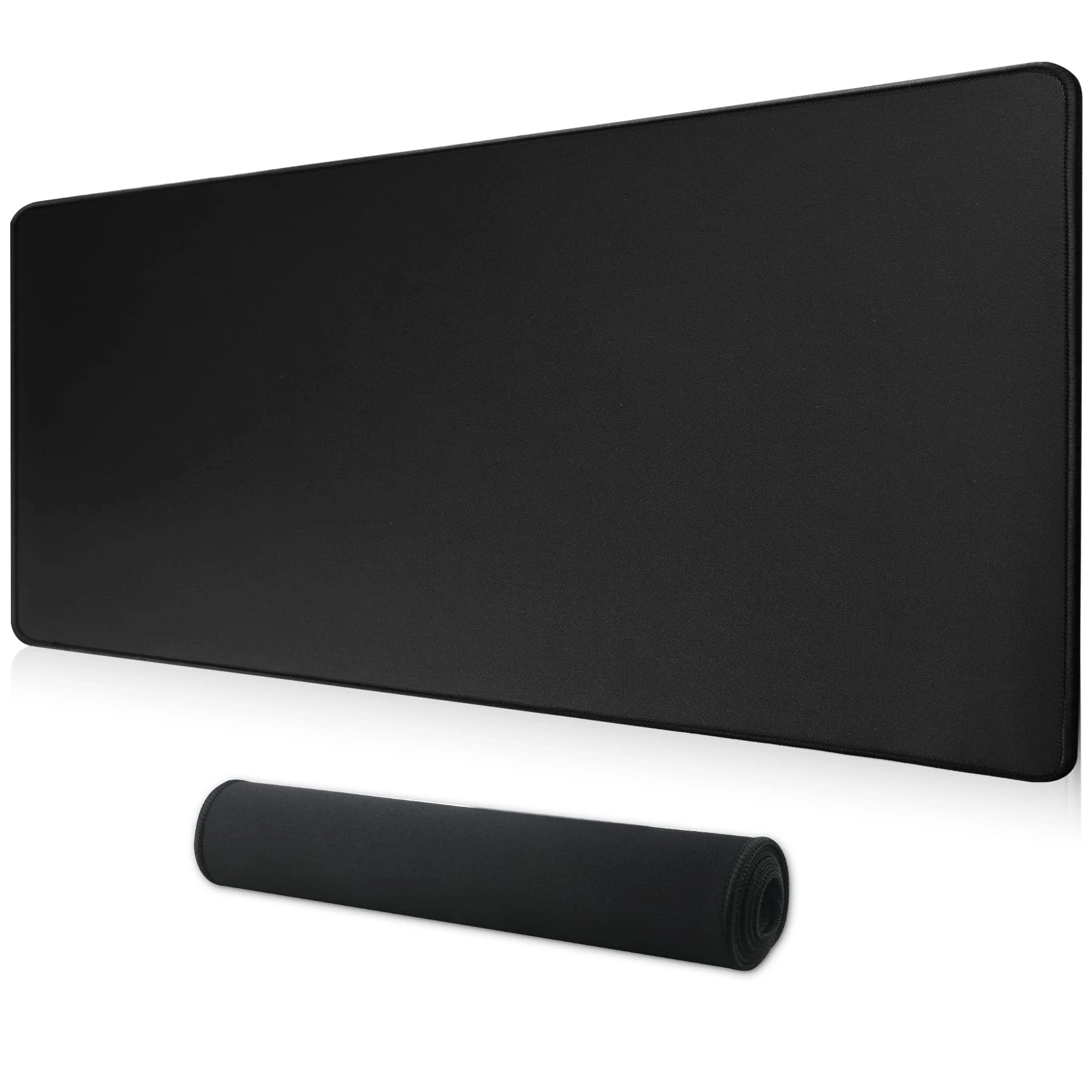 HoYiXi Gaming Mouse Pad Extended Large Computer Keyboard Mouse Mat Desk Pad Soft Smooth Surface and Anti-Slip Rubber Base Waterproof Soft Cloth XXL Mouse Pad 80 x 40 x 0.3 CM - black