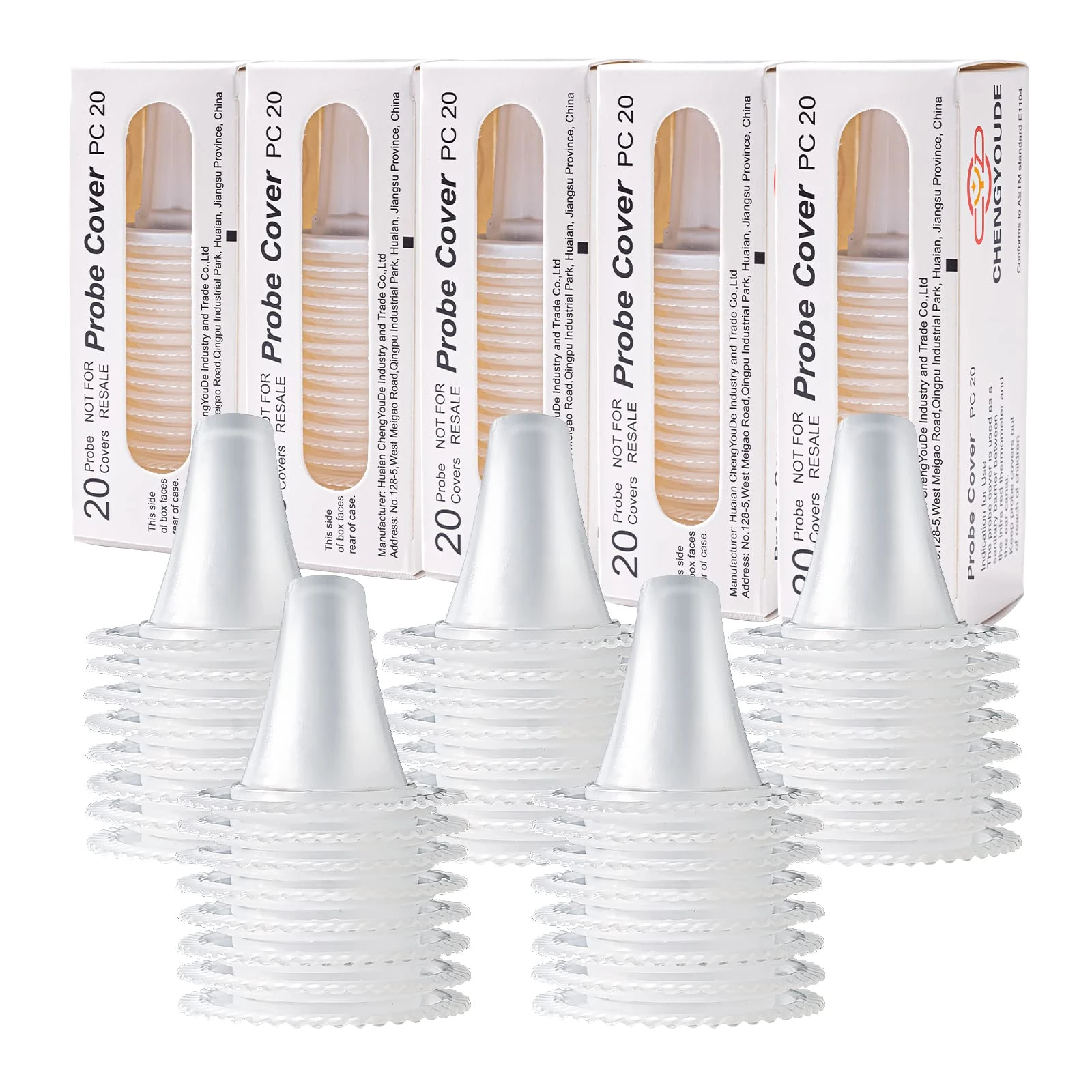 200 Pcs Ear Thermometer Probe Covers,Refill Caps Thermometer Covers for All Braun Thermometer Models and Various Types of Digital Thermometers