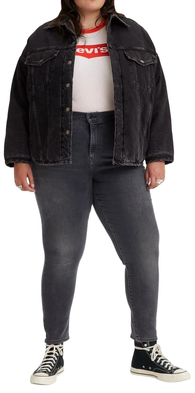 Levi's Women's Plus Size 721 High Rise Skinny Jeans, Clear Way Plus, 22 Long