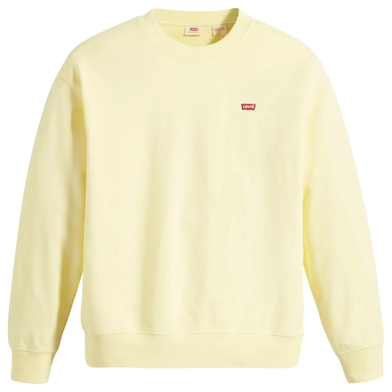 Levi's Women's Standard Crew Sweatshirt, Powdered Yellow, XS