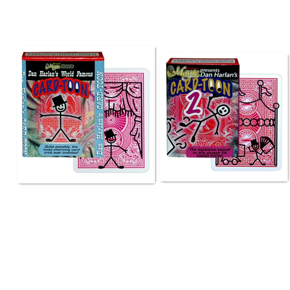 ZQION Card Magic Tricks Animation CardToon Deck Magic Close up Illusions Gimmick Mentalism Playing Cards