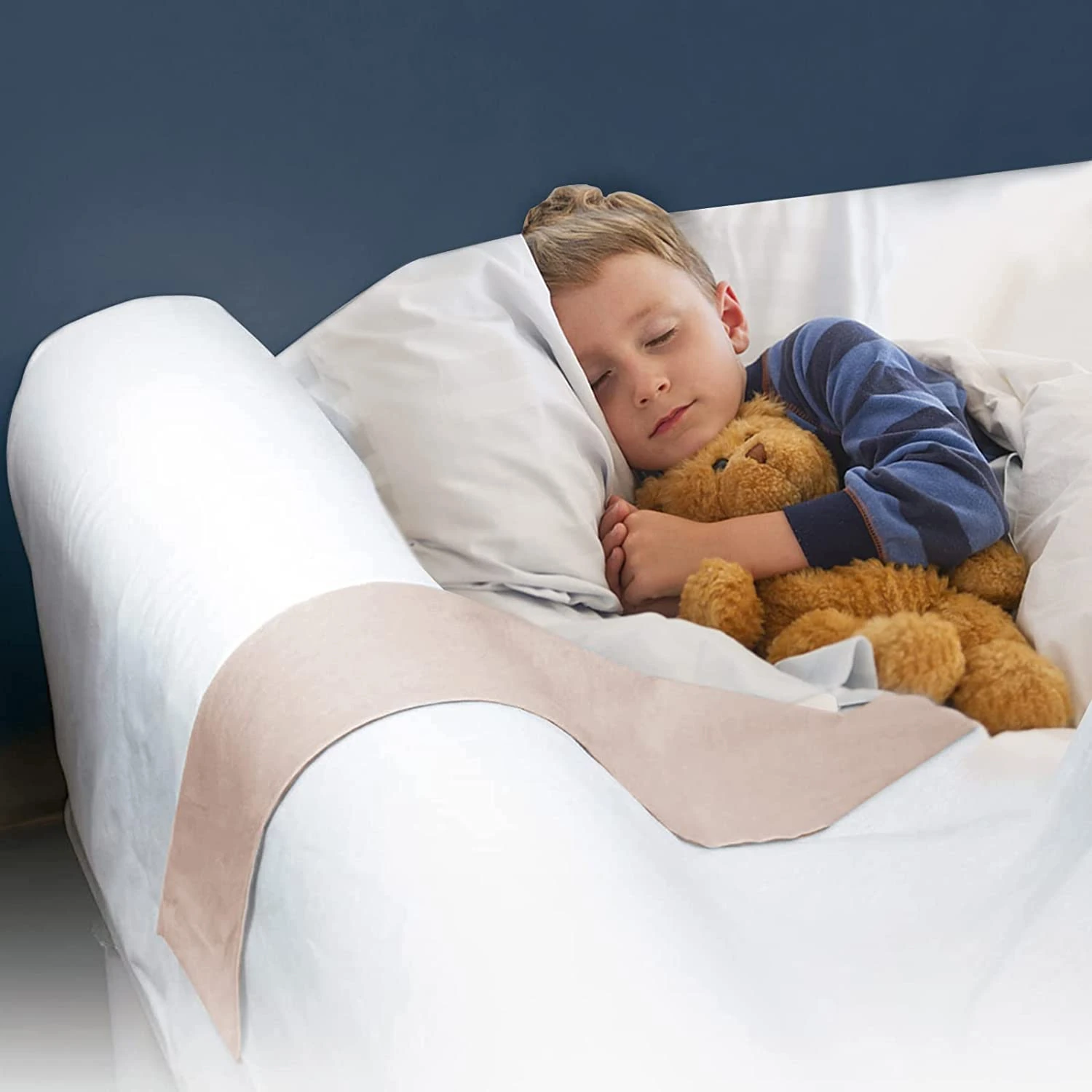 YIHATA Bed Guard for Toddlers, Long Foam Portable Bed Rail, Safety Bed Bumpers for Kids Babies Elderly with Water Resistant, Non Slip & Machine Washable Cover Fit in, Suitable for All Beds 2 Pack