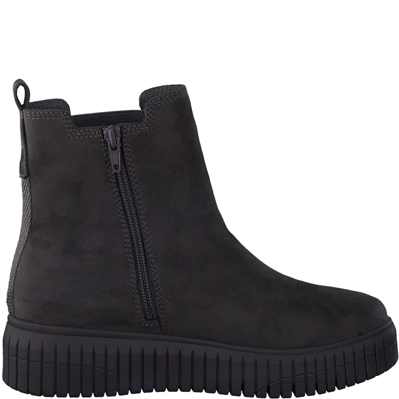 Jana Women's Softline 8-25461-41 Komfortable Mehrweite Bequemschuh Modisch Schlupfstiefel Alltagsschuhe Chelsea Boot, Graphite, 5 UK