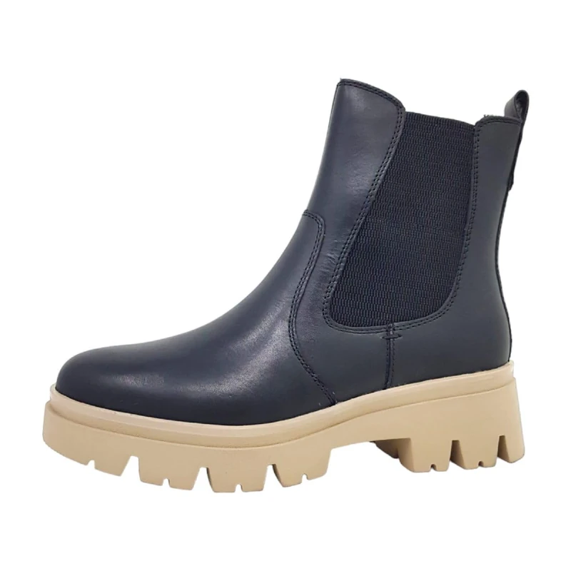 Tamaris Comfort Women’s Chelsea Boots with Zip Comfort Fit , Black Nappa, 6 UK