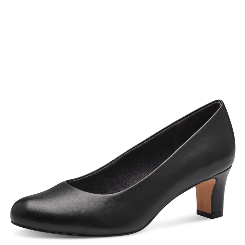 Jana Women’s Pumps with Block Heel Vegan, Black, 6,5 UK - Image 1