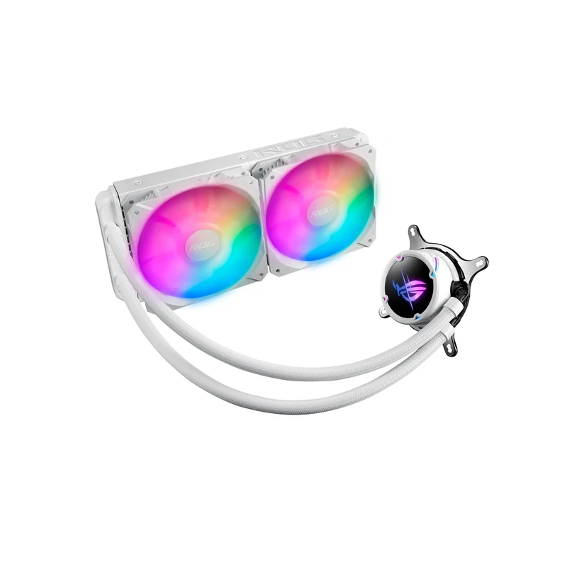ASUS ROG STRIX LC II 240 ARGB White Edition Processeur Refroidisseur de liquide tout-en-un 12 cm Blanc 1 pièce(s)