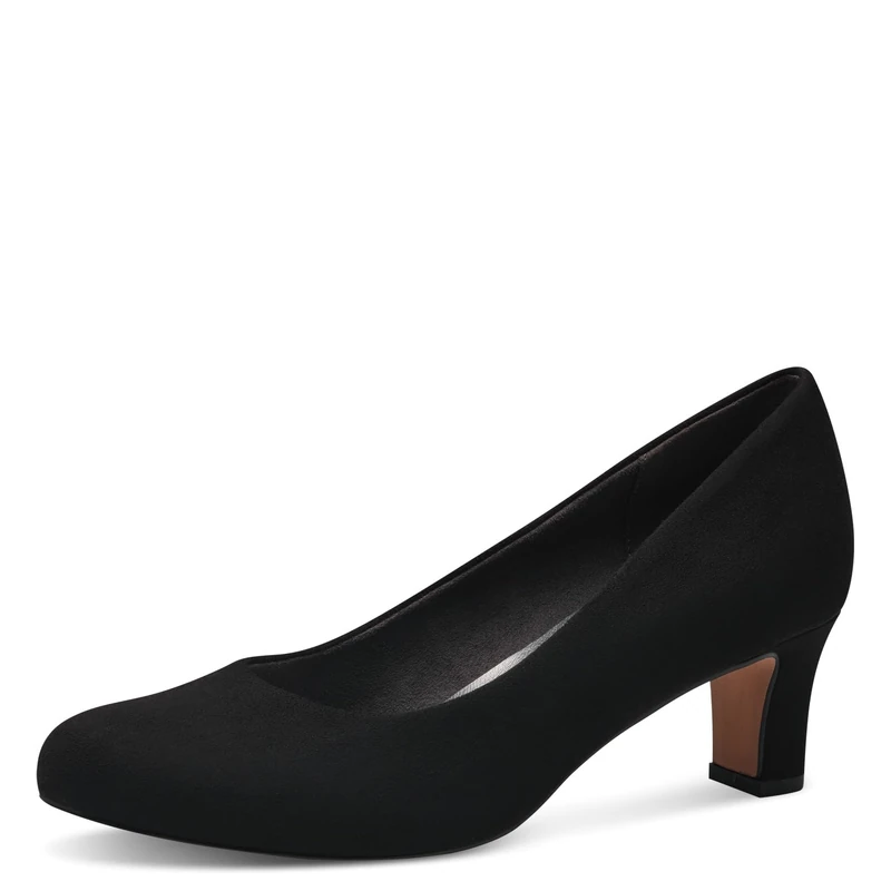 Jana Women’s Pumps Low Heel Vegan, Black, 7,5 UK