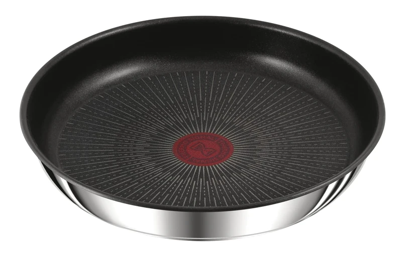 Tefal Ingenio Preference Frying Pan 26 cm, Induction, Non-Stick Coating, Stainless Steel, Stackable, Temperature Indicator, Dishwasher Safe, Made in France L9730502