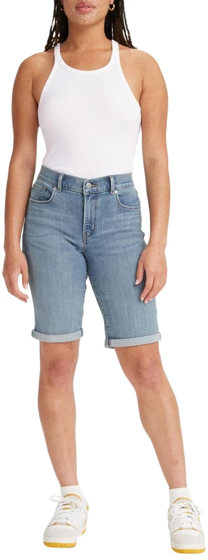 Levi's Women's Classic Bermuda Shorts, Lapis Ring Short, 25W