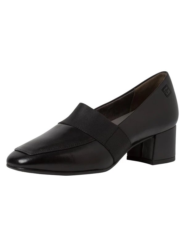 Tamaris Comfort Women’s Leather Pumps Comfort Fit , Black, 5 UK - Image 1