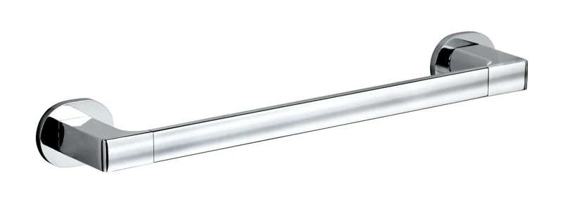 WENKO UV-Loc UNO Maribor Bath Towel Rail, Wall Towel Rail Made of Die-Cast Zinc for Mounting without Drilling with Innovative Adhesive System, Ideal for Drying and Storage, 43.5 x 5 x 7.5 cm, Chrome